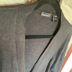 Black Cardigan - Moda International - Silk/Cashmere - Size L